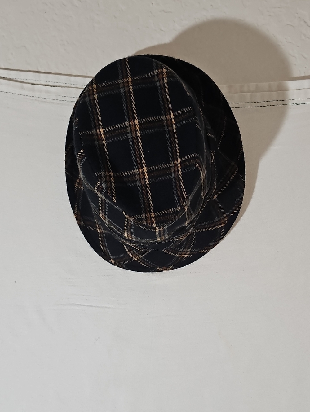 D&Y Black Plaid Bucket Hat